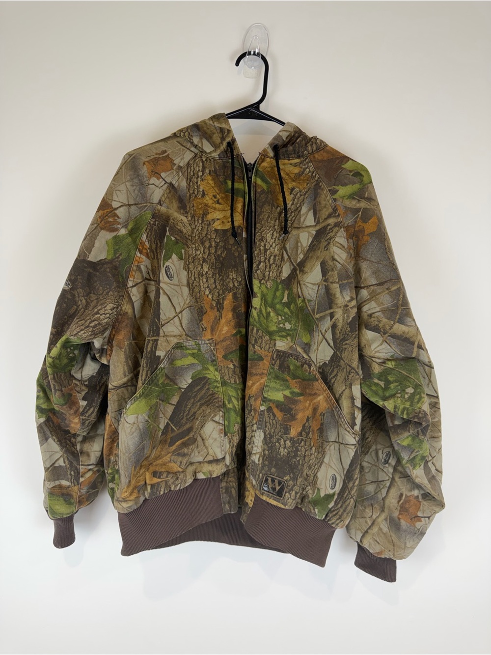 Walls Outdoor Realtree Camouflage Hooded Full Zip Hunting Jacket